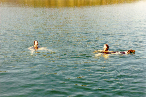 2000.24.17: Gail S., Gail, and Bosco swimming [2]